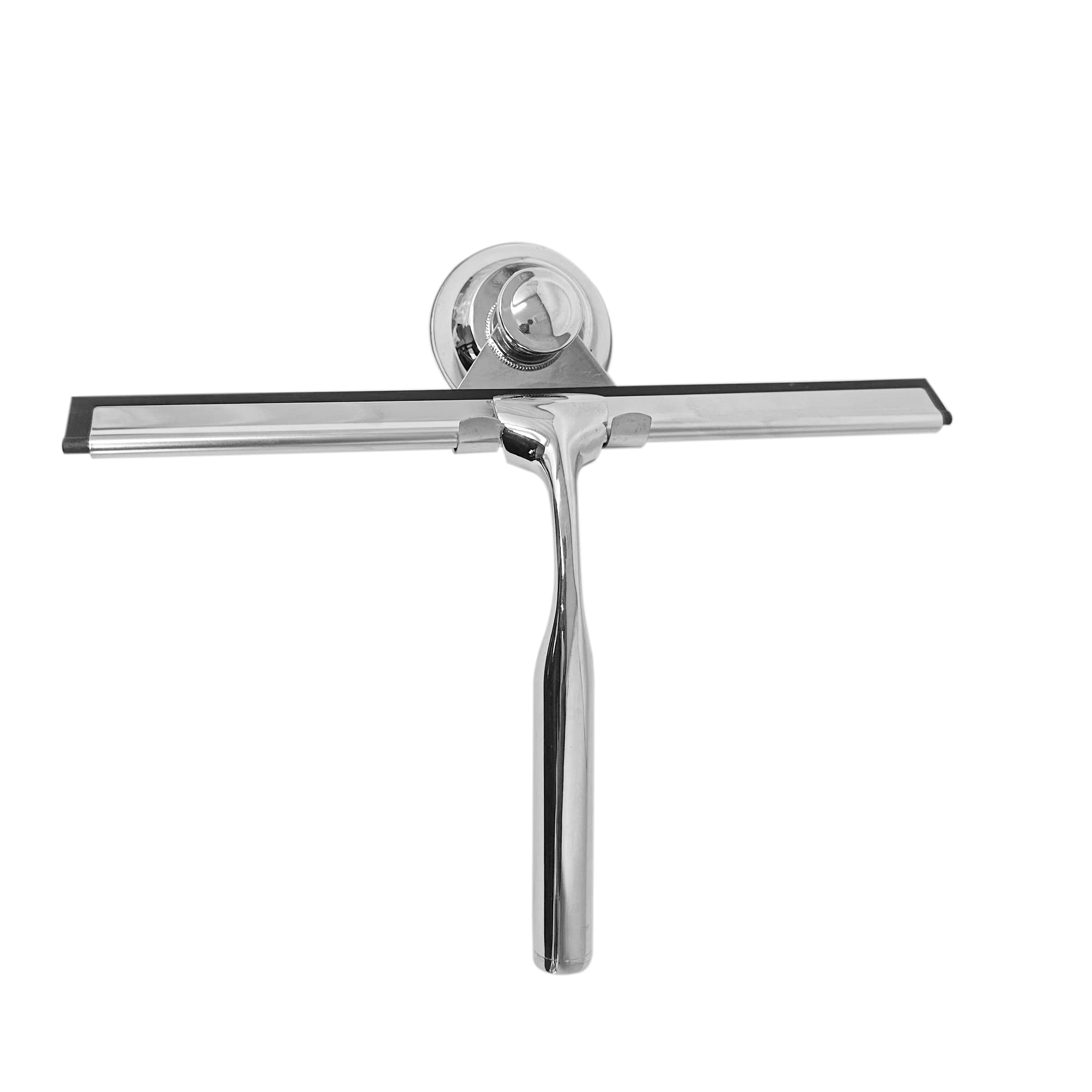 Stainless Steel Shower Squeegee with Hook for Glass & Mirrors