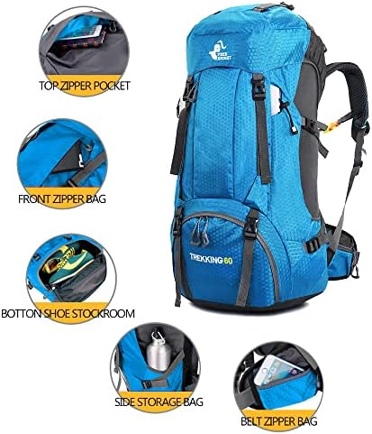 60L Waterproof Hiking Backpack – Lightweight Camping Rucksack
