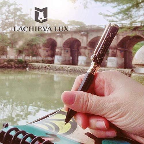LACHIEVA LUX Crystal Metal Ballpoint Pen with German Refills - Gift Box