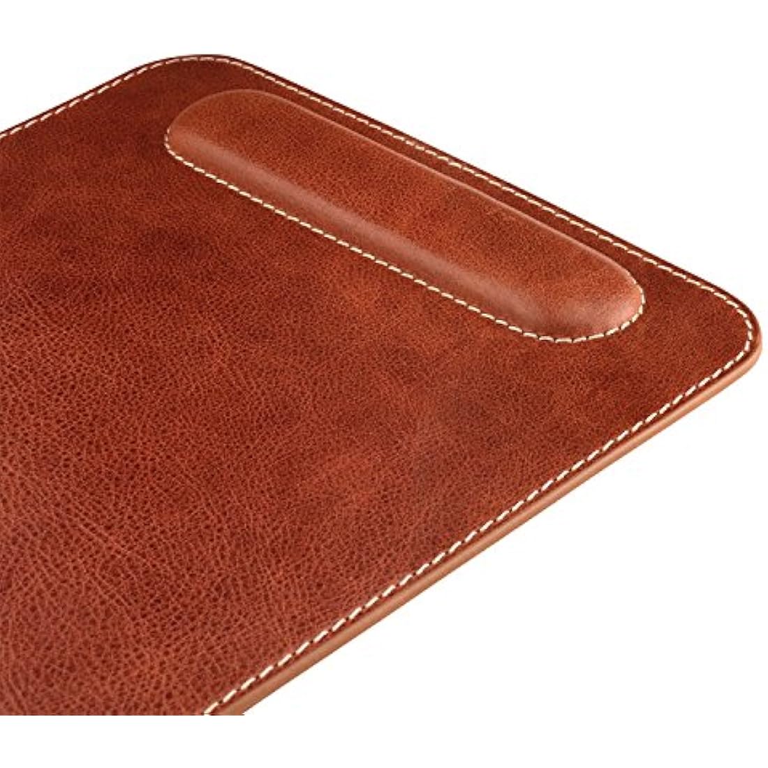 Londo Genuine Leather Mousepad with Ergonomic Wrist Rest - Brown