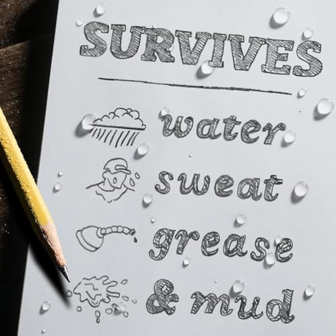 Rite in the Rain Waterproof Notebook – 4x6 Top Spiral All-Weather Grey
