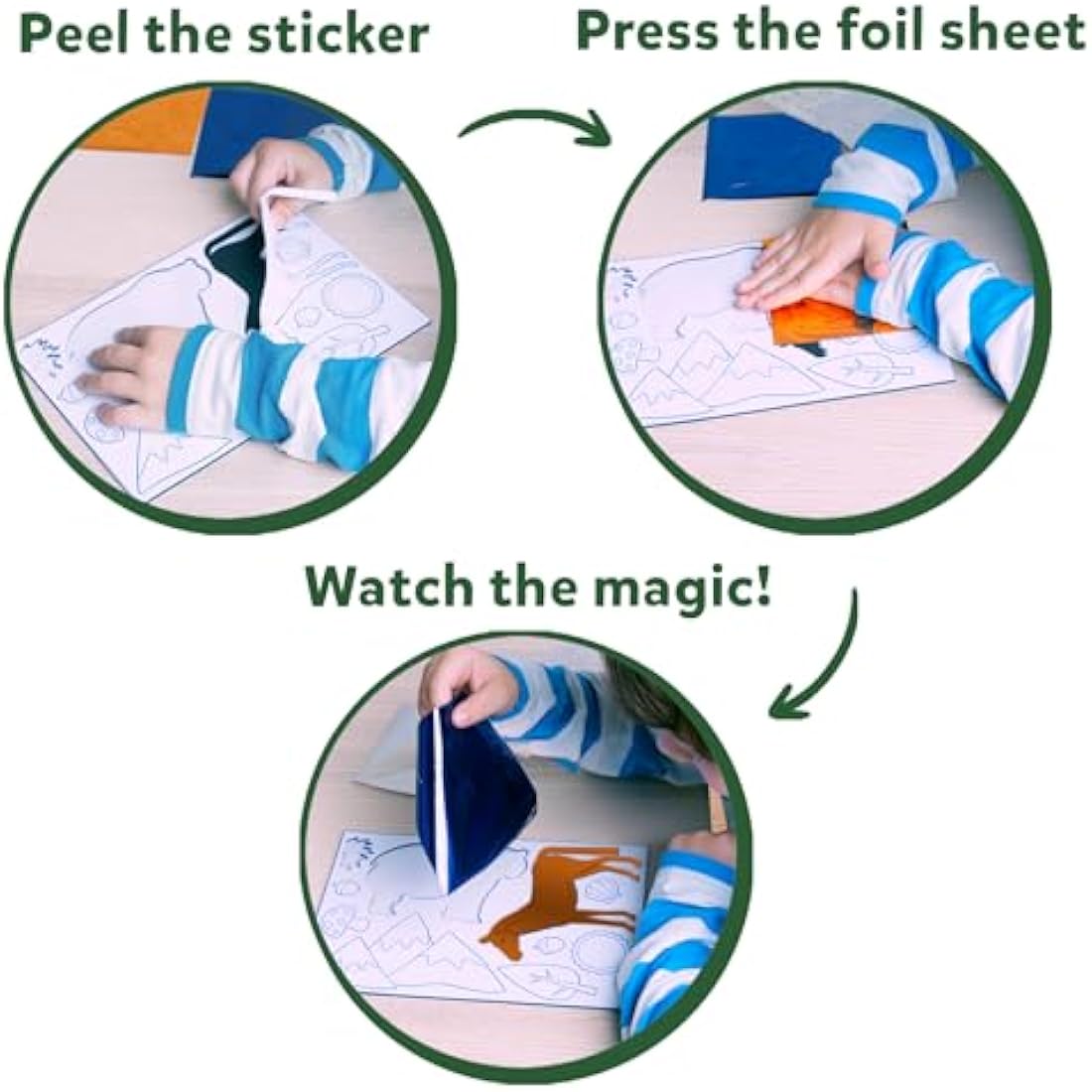 Skillmatics Foil Fun Animals Mega Pack – Mess-Free Art Kit for Kids