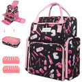 Saviland Nail Polish Organizer Bag | 80 Bottle Large Travel Backpack