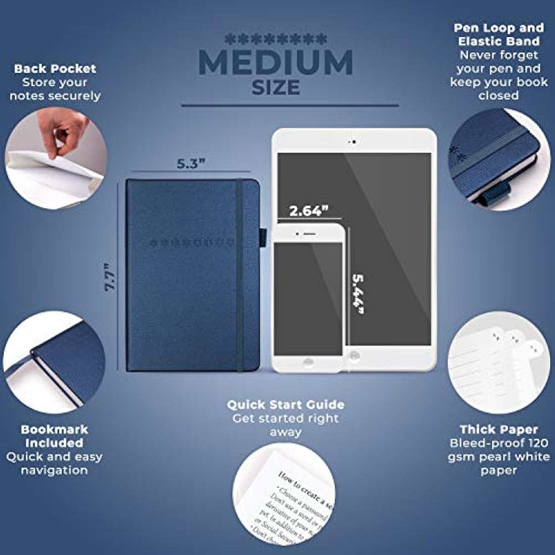 Legend Planner Password Book | Alphabetical Internet Logbook - Mystic Blue