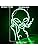 Jolof Store Alien Neon Sign – Green LED Wall Decor for Game Rooms