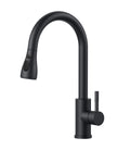 FORIOUS Kitchen Mixer Tap | Matte Black Pull Out Stainless Steel Faucet