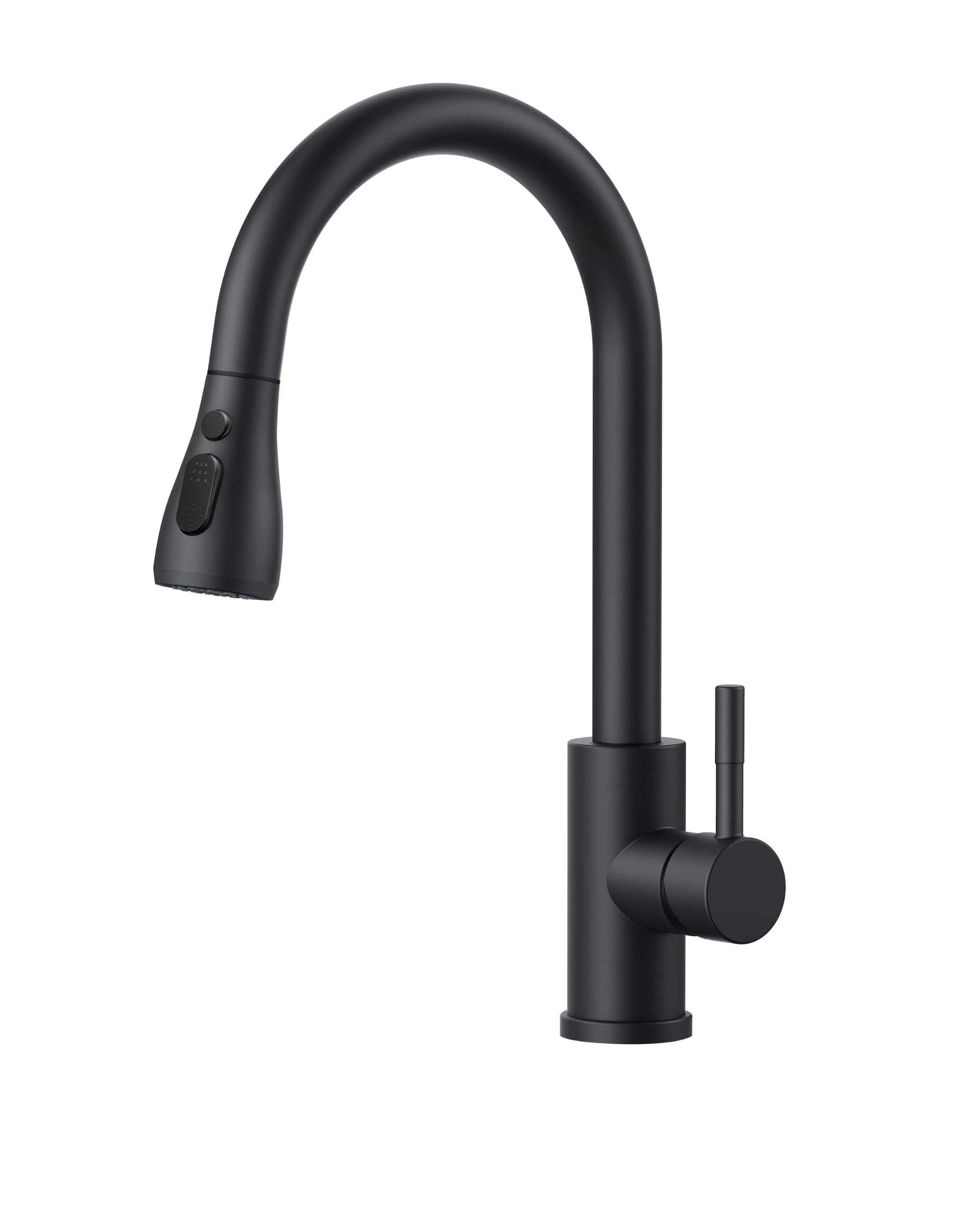 FORIOUS Kitchen Mixer Tap | Matte Black Pull Out Stainless Steel Faucet