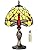 MIAOKE Stained Glass Dragonfly Table Lamp | Handmade Art Nouveau Desk Light