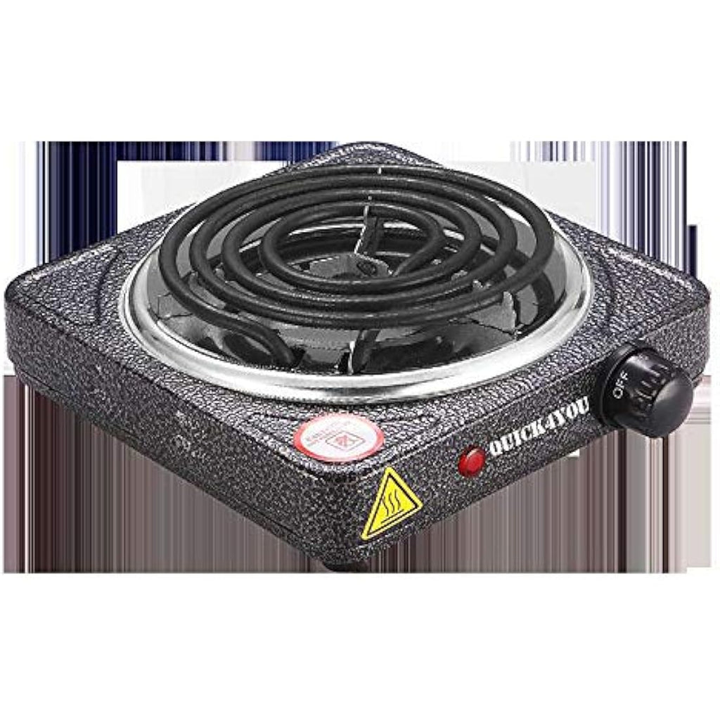 Quick4You Electric Charcoal Burner – 1500W Coal Starter, Grey