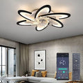 Bossen 67cm Modern LED Ceiling Fan with Light | 70W Dimmable Black