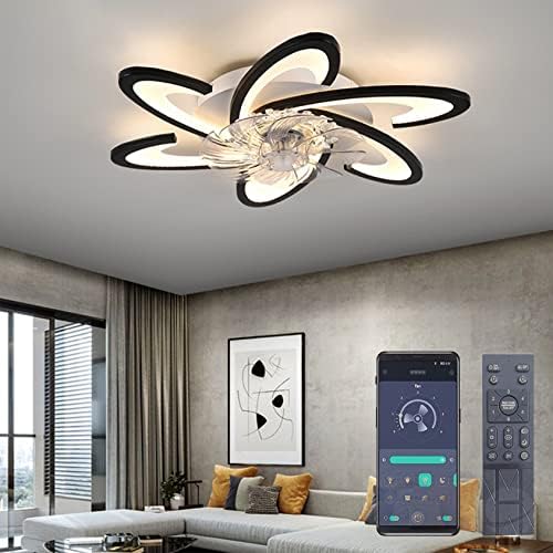 Bossen 67cm Modern LED Ceiling Fan with Light | 70W Dimmable Black