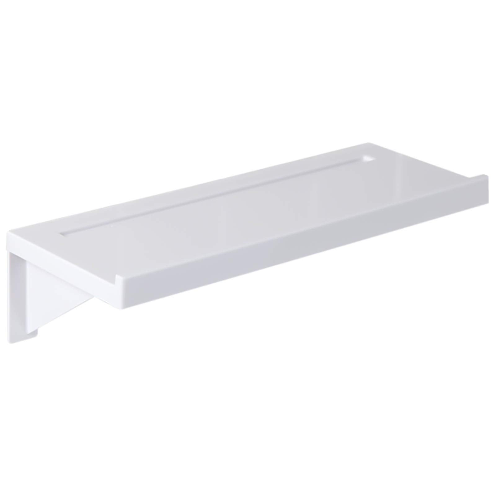 Tinsellns White Bathroom Shelf – No-Drill Adhesive Wall Mounted Organizer
