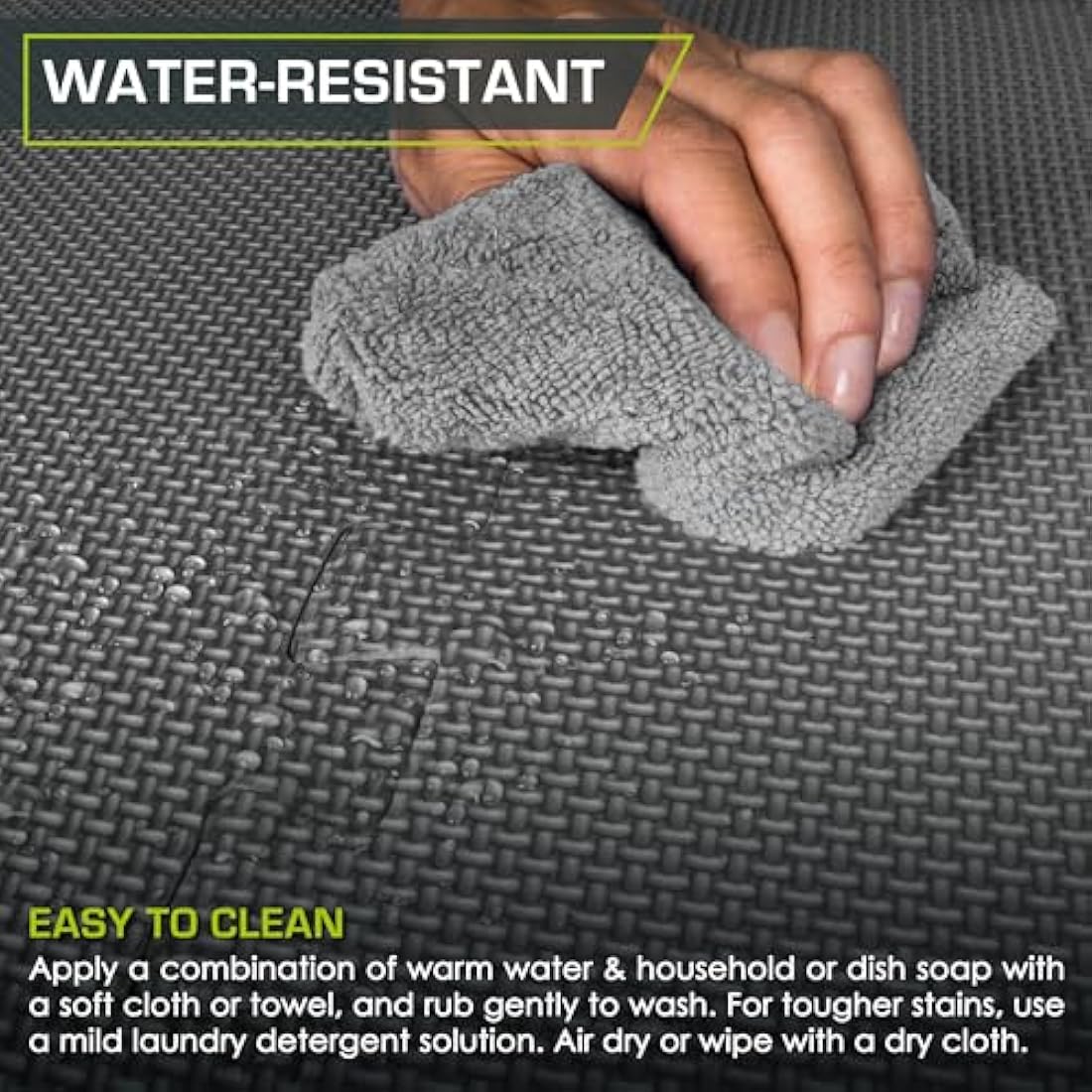 ProsourceFit EVA Foam Interlocking Gym Floor Tiles - 24 Pack
