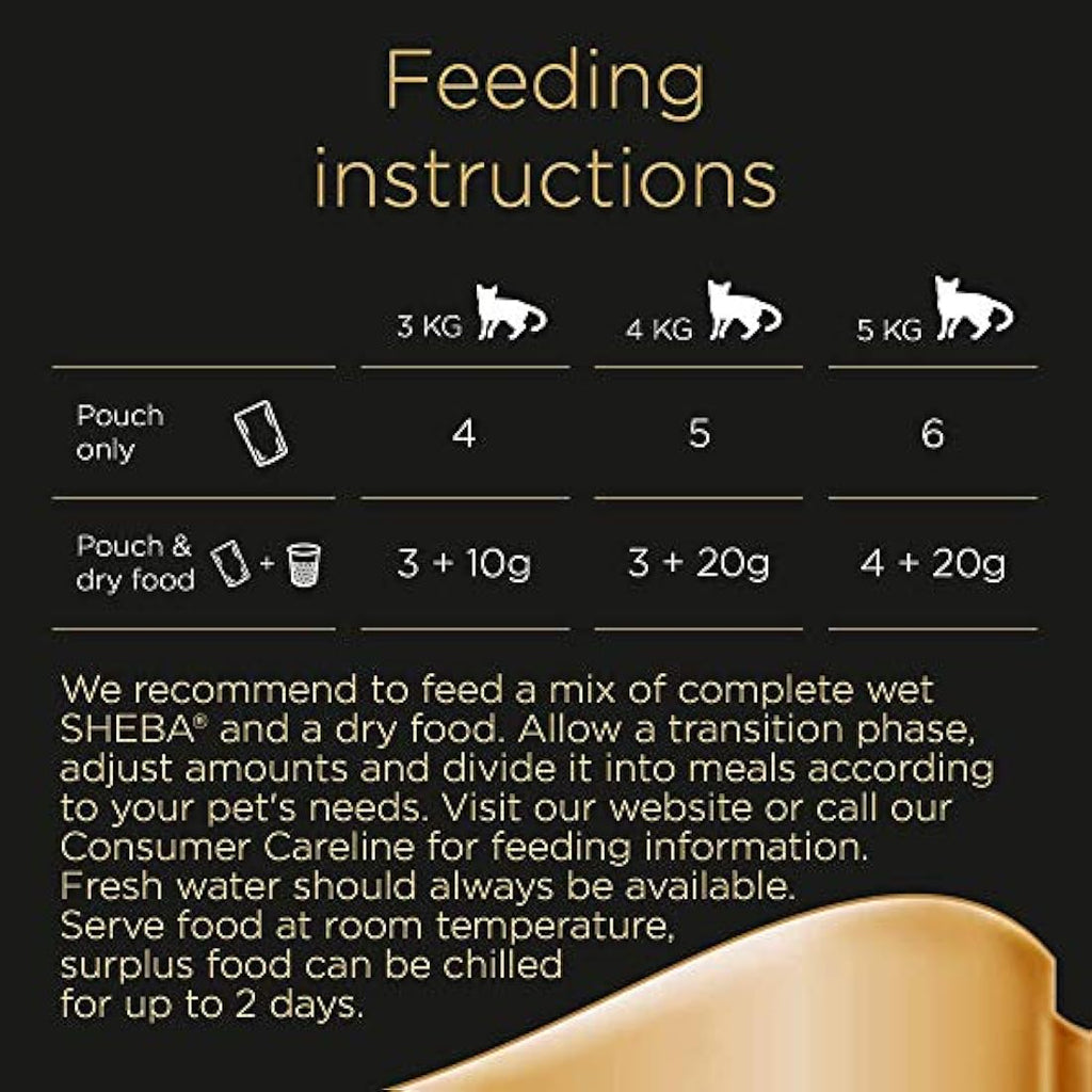 Sheba Fresh Choice Fish Collection in Gravy Wet Cat Food - 45 x 50g