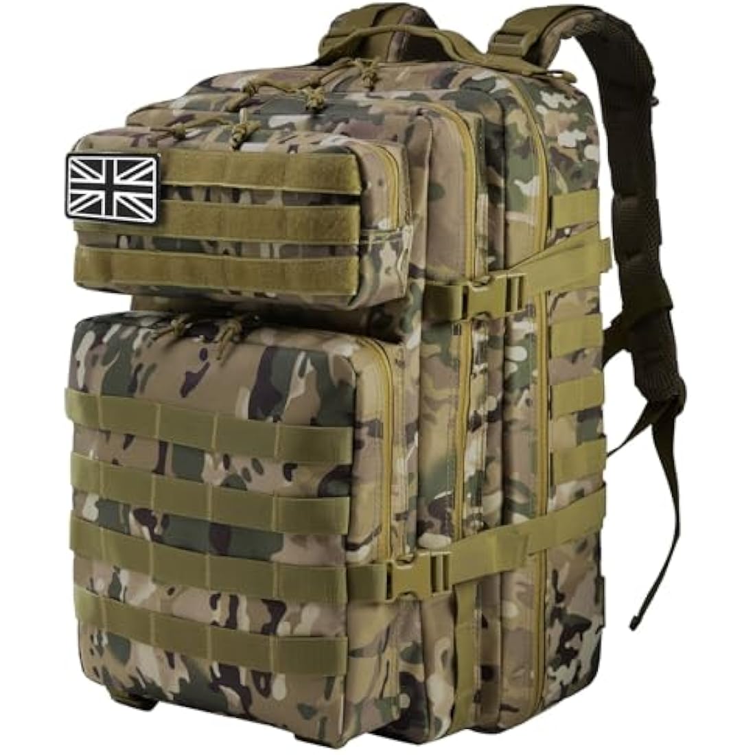 Delgeo 45L Military Tactical Backpack – Waterproof MOLLE Assault Pack