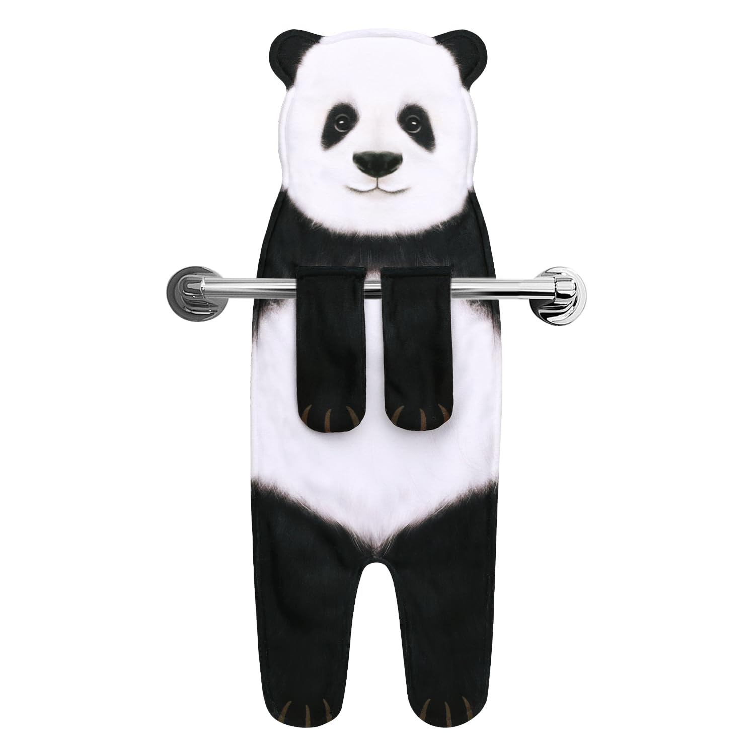 AGRIMONY Panda Hand Towel – Soft Hanging Decorative Bathroom Kitchen Towel