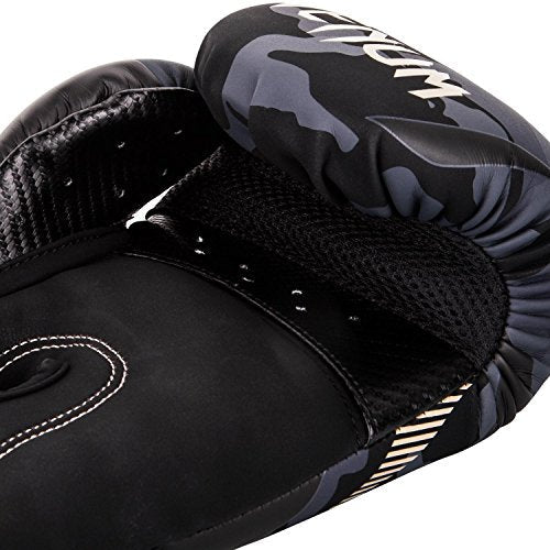 Venum Impact Boxing Gloves – 12 Oz Triple Density Foam – Dark Camo