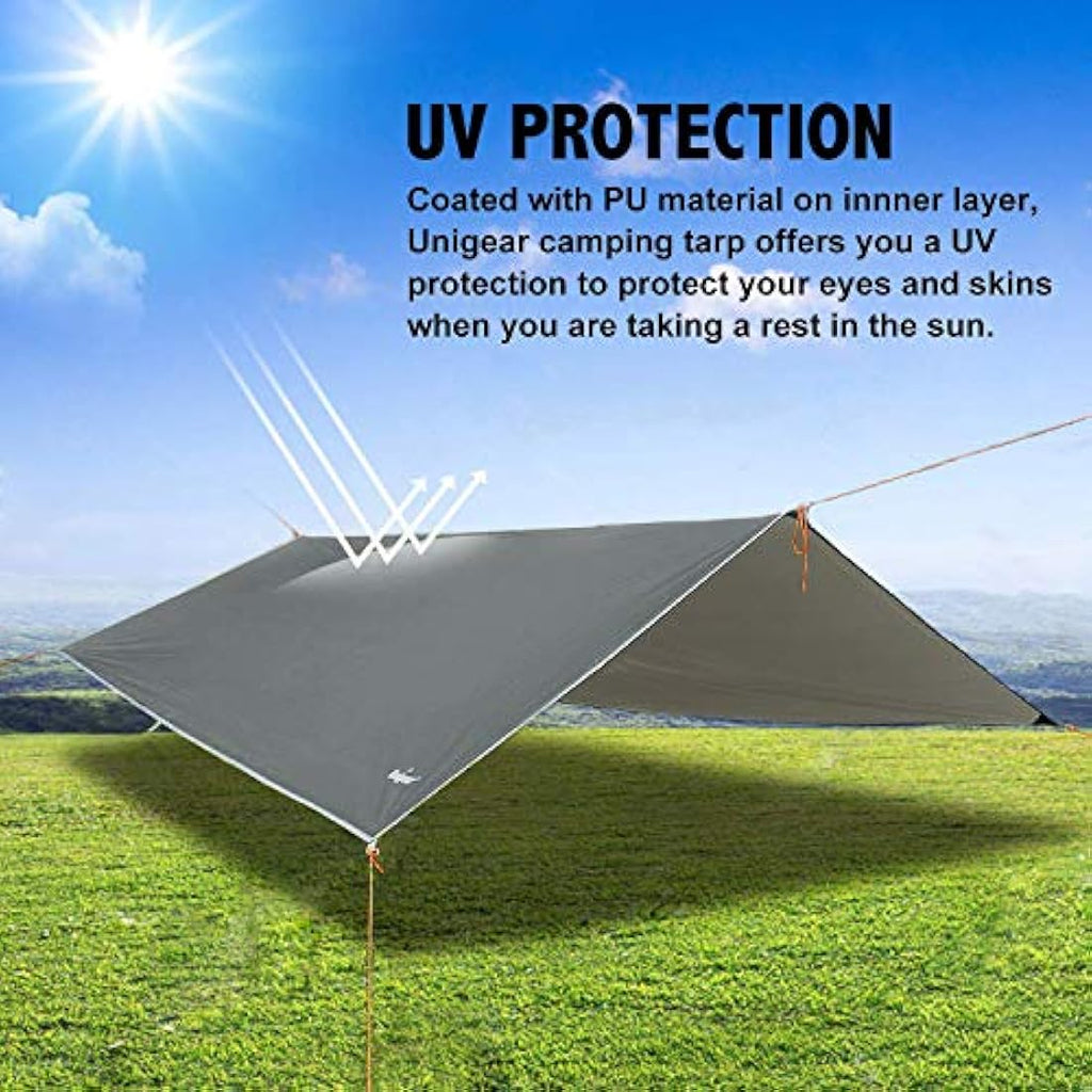 Unigear Waterproof Rain Fly Tarp | Lightweight Camping Tent Shelter