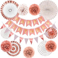 Wonsta Rose Gold Reusable Birthday Decorations Kit – Eco-Friendly Party Set
