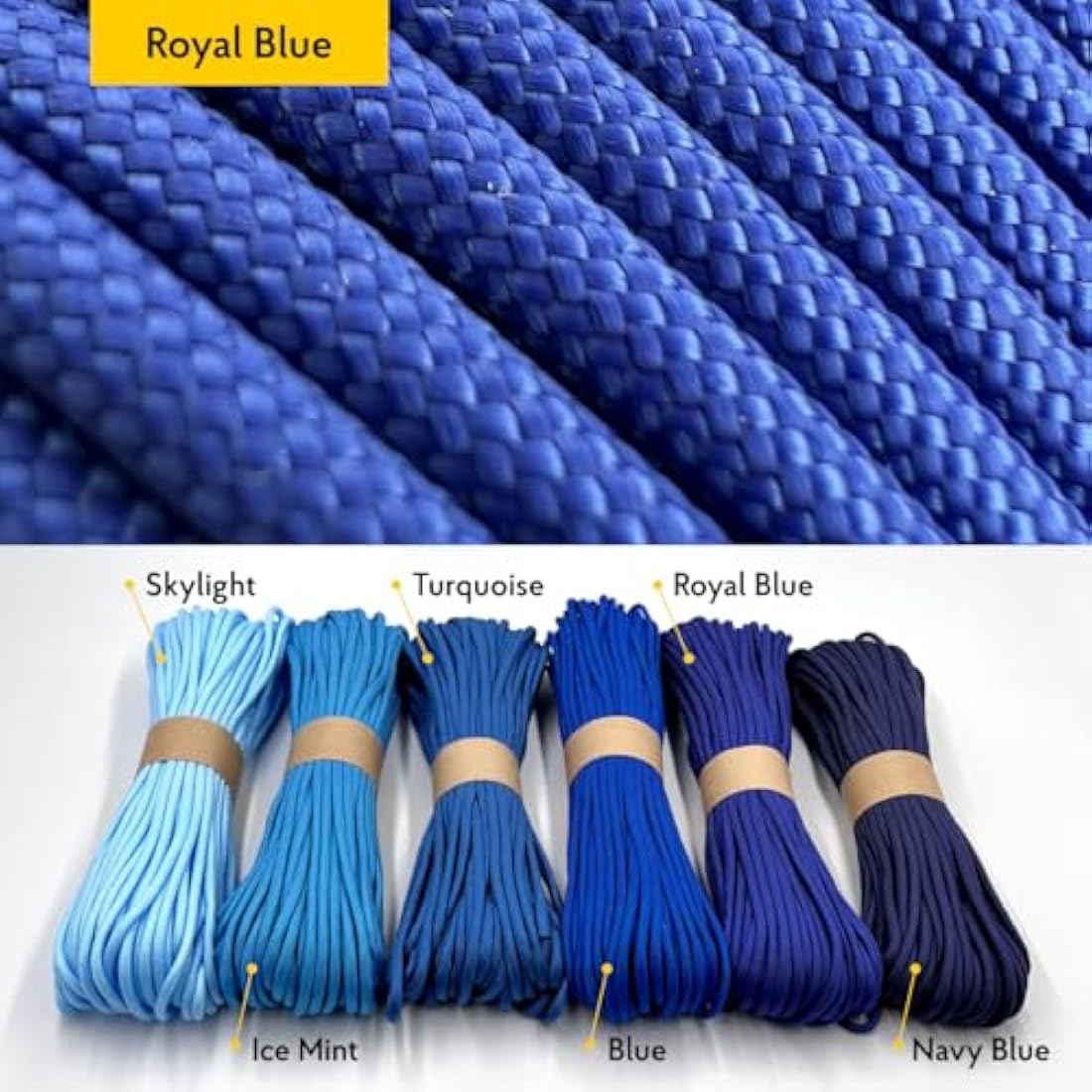 EDCX 550 Paracord Type III – 4mm Nylon Rope for Camping and DIY Crafting