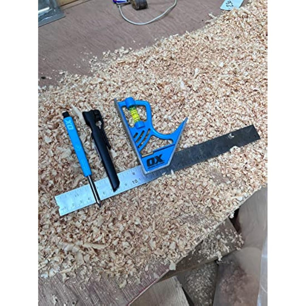 OX Pro Magnetic Combination Square 300mm / 12in - Precision Steel Tool