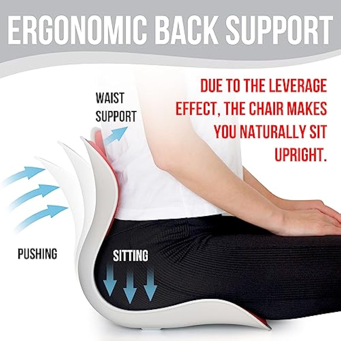 ERGONIX Lumbar Support Posture Corrector Chair for Women - Size M