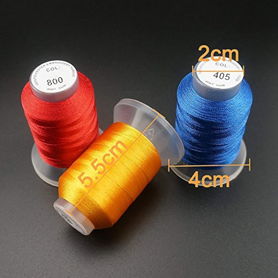 New brothreads 63 Brother Colors Polyester Machine Embroidery Thread Kit
