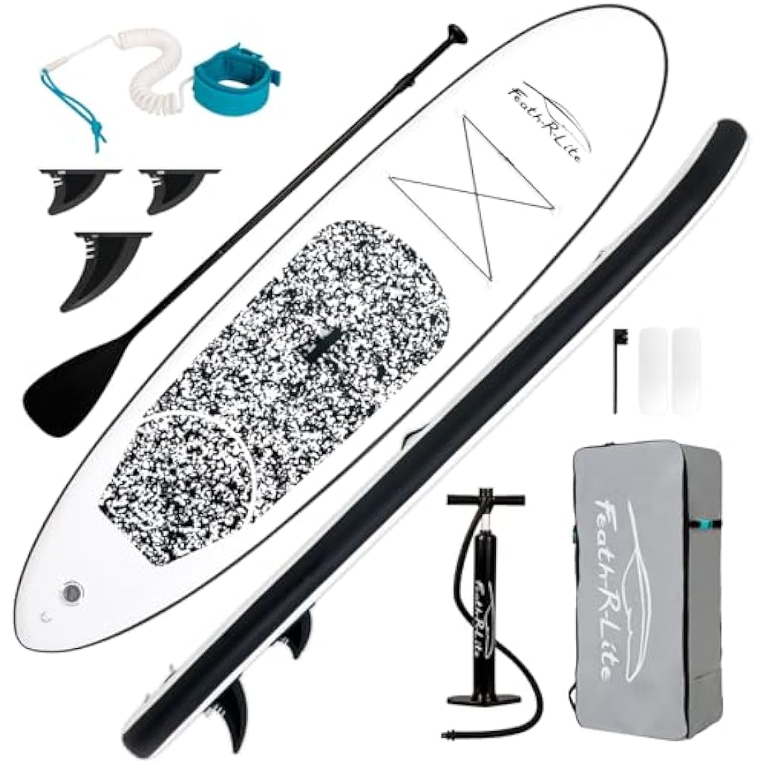 FEATH-R-LITE Inflatable Stand Up Paddle Board – Ultra-Light SUP Kit