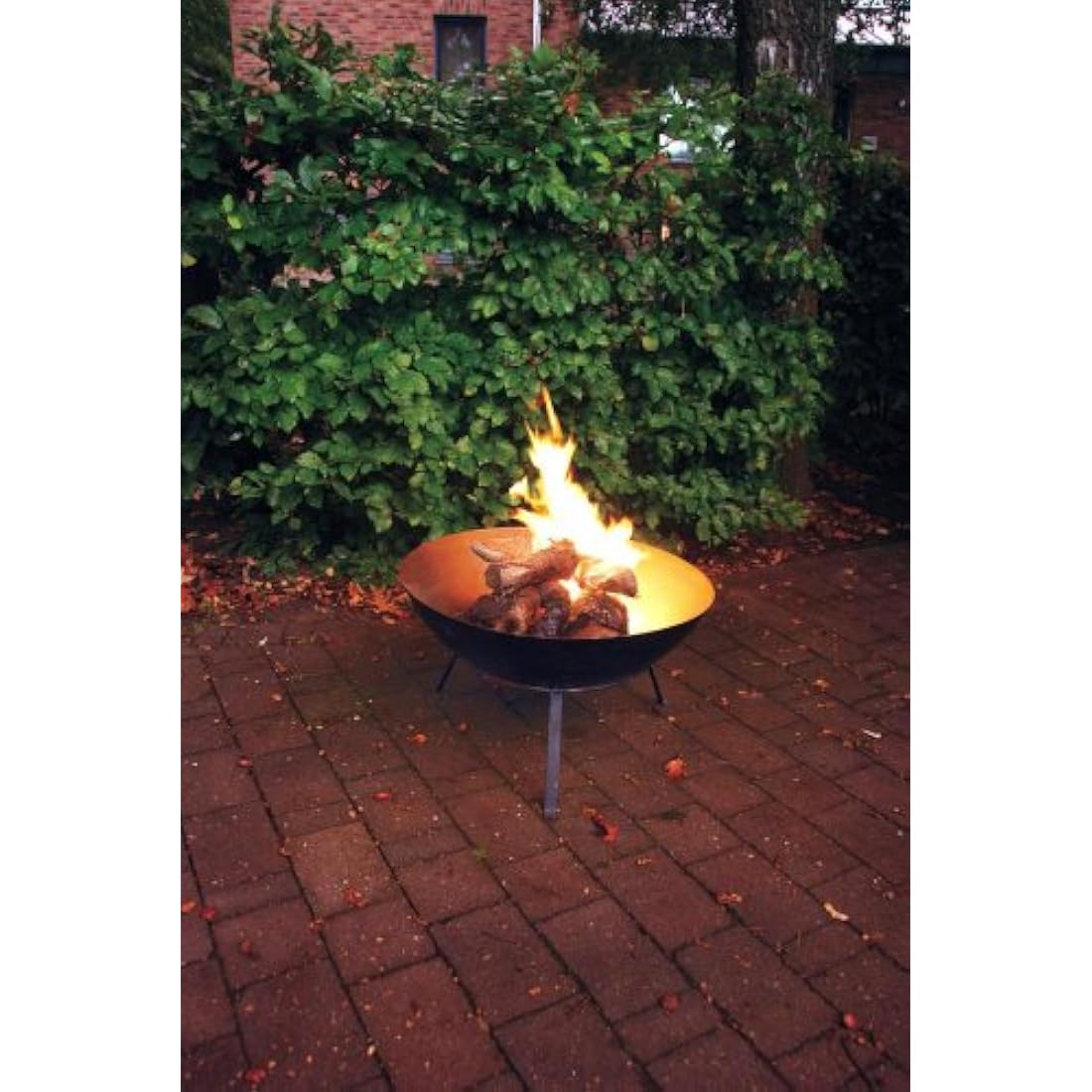 Esschert Design FF114 Black Cast Iron Fire Bowl - 23 Inch Outdoor Fire Pit