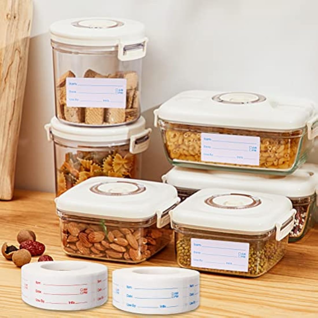 Removable Food Freezer Labels – 1000 Count Date Stickers
