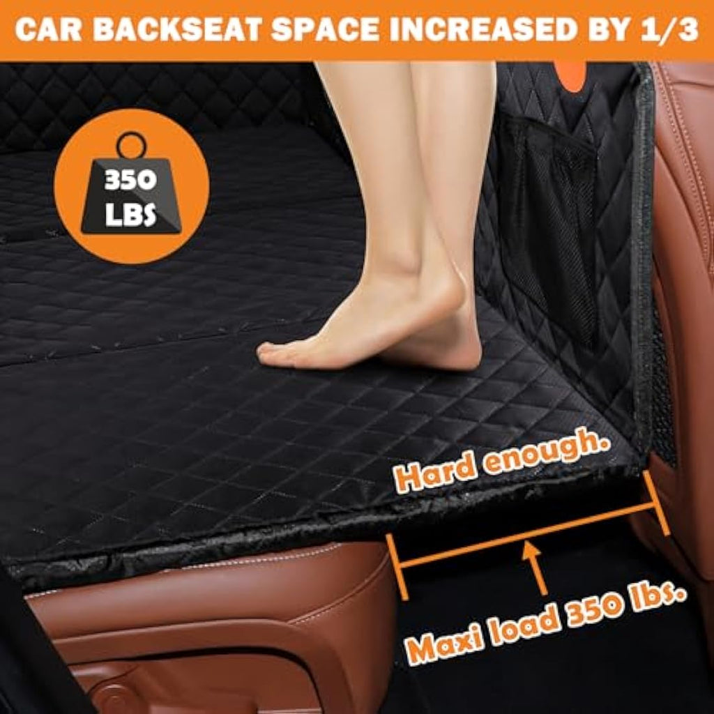 JOEJOY Dog Back Seat Extender – Waterproof Hard Bottom Car Seat Cover