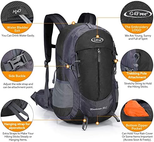G4Free 35L Waterproof Hiking Backpack | Outdoor Trekking Daypack