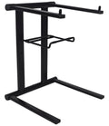 Rockville RLS2400 Lightweight Folding DJ Laptop Stand, Adjustable Height, Extra Shelf, Travel Bag, for DJs and Mobile Performers