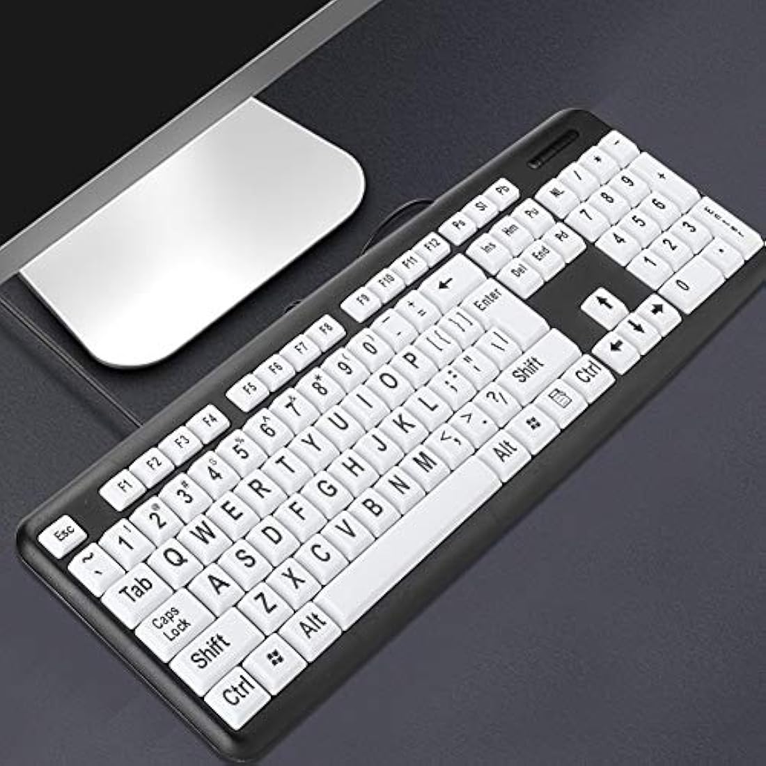 Jolof Store Large Print Wired Keyboard – High Contrast for Seniors