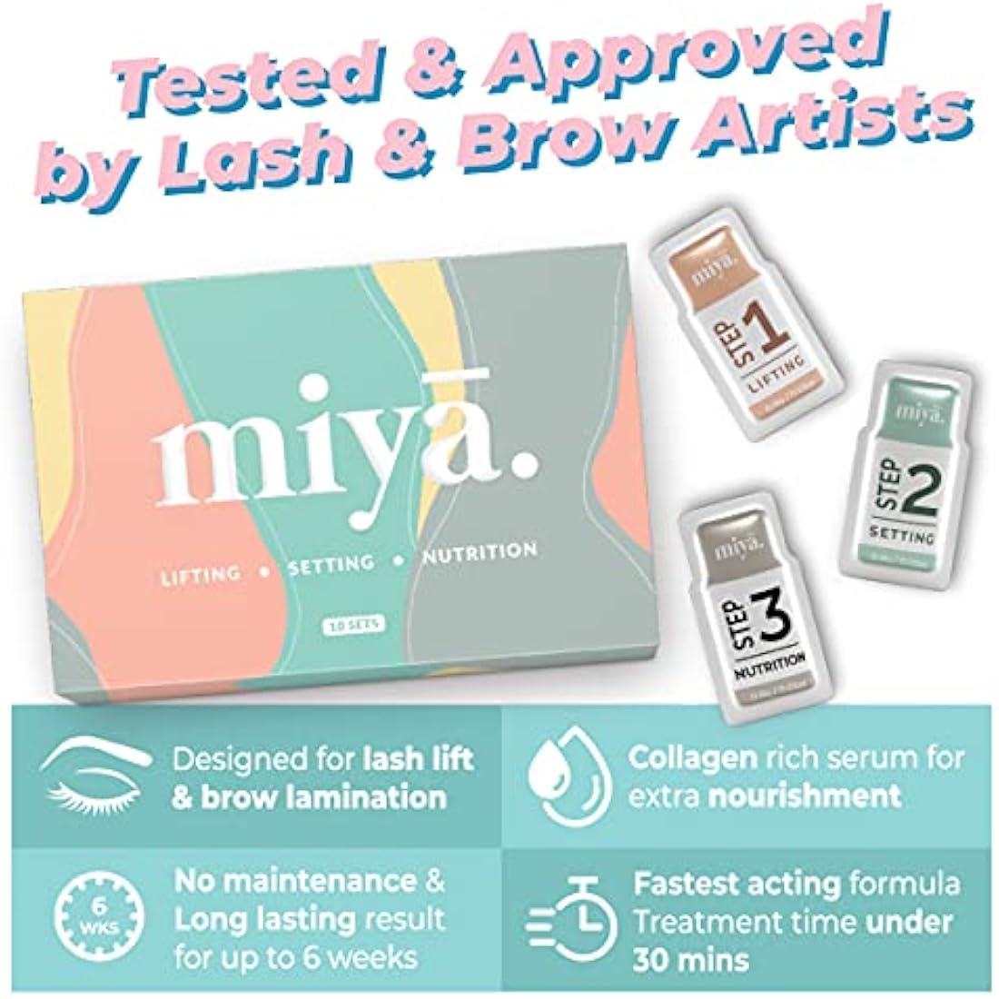 Miya Lash 2-in-1 Lash Lift & Brow Lamination Refill Set | 10 Treatments
