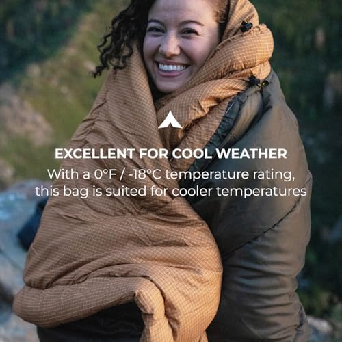 Teton Sports Celsius Sleeping Bag – 0°F Flannel Lined Winter Gear