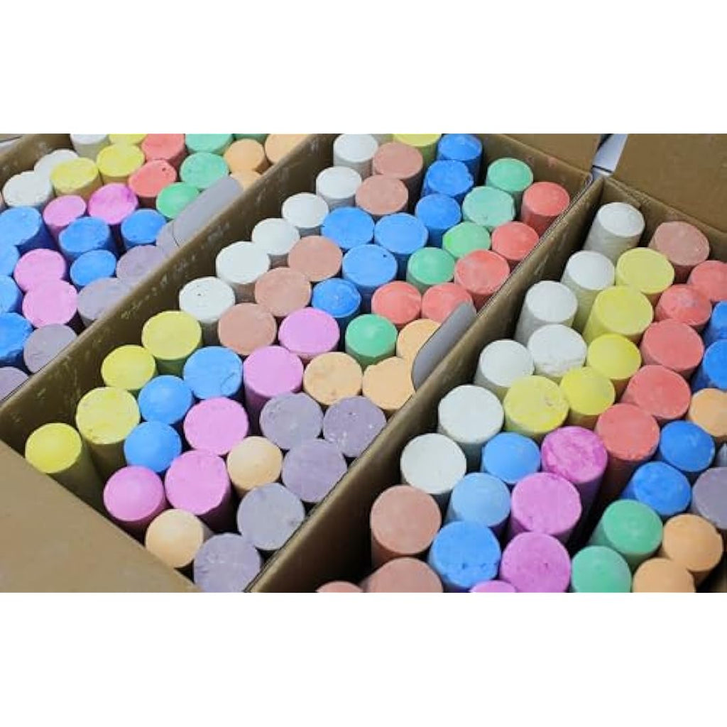 Bright Ideas Giant Playground Chalk – 312 Assorted Washable Chalks
