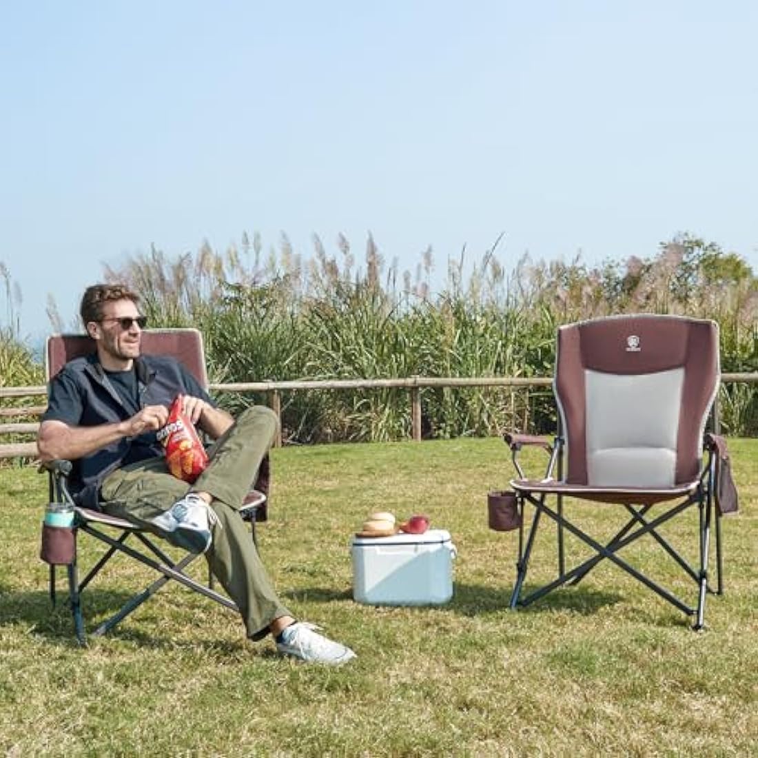 Ever Advanced Heavy Duty Camping Chair | Oversized 230kg Folding Seat