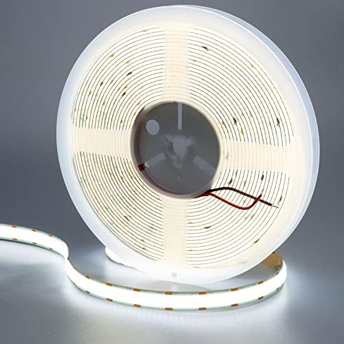 GOMING 32.8ft Double Row COB LED Strip Light | 6000K Cool White 24V