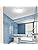 IMVSINCERE Chrome LED Bathroom Ceiling Light | IP44 Waterproof Glass Flush