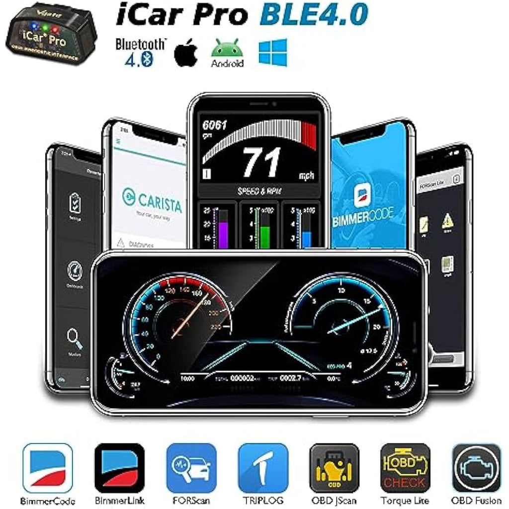 Vgate iCar Pro Bluetooth 4.0 OBD2 Scanner – Car Diagnostic Tool for iOS