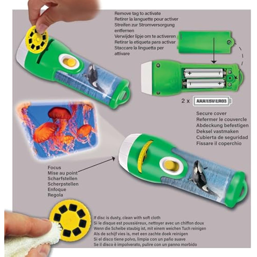 Natural History Museum Sea Creatures STEM Torch & Projector Toy