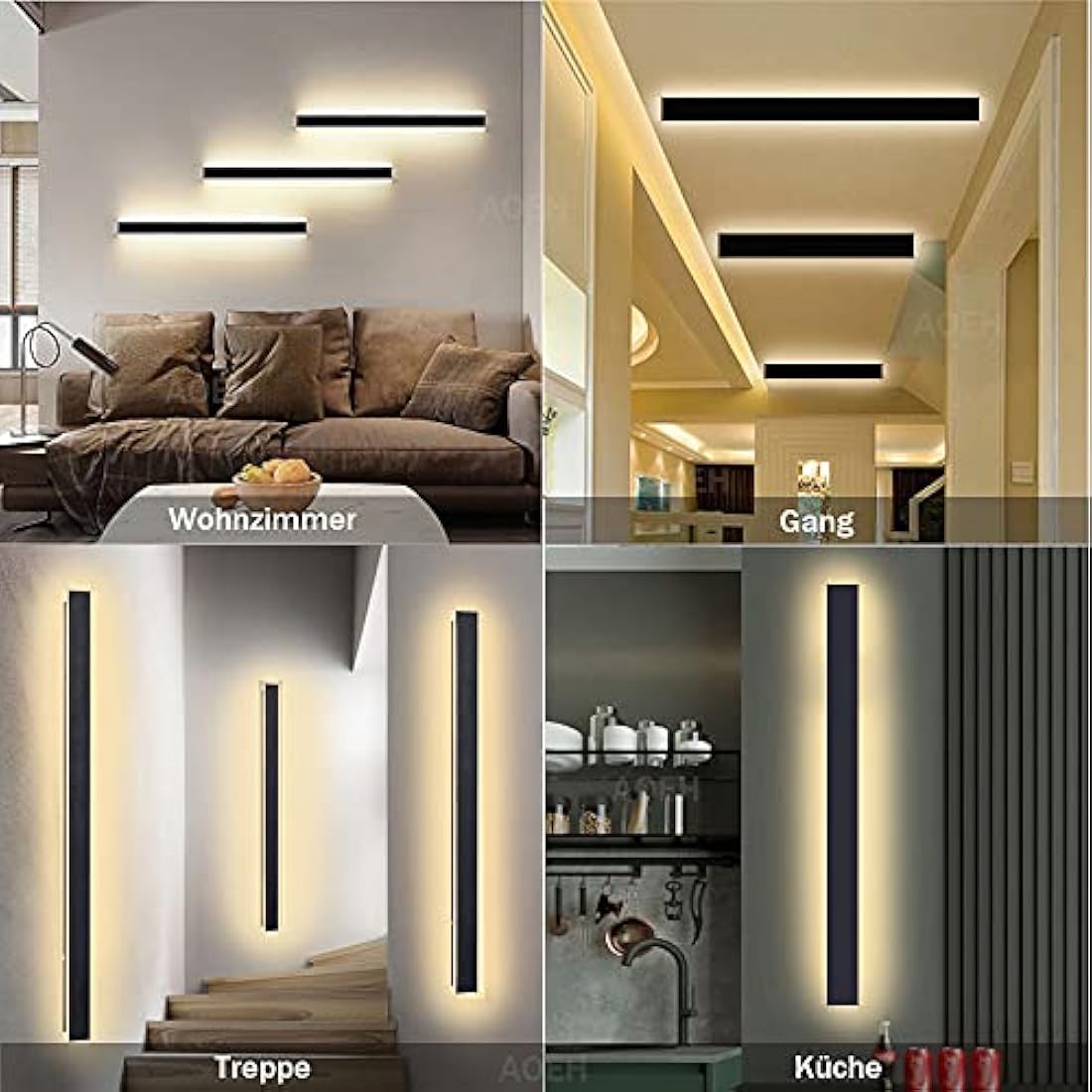 Modern LED Outdoor Wall Sconce | IP65 Waterproof Aluminum - 115cm