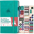 Clever Fox Pocket Weekly Undated Goal Planner - Mini 10x17.5cm Turquoise