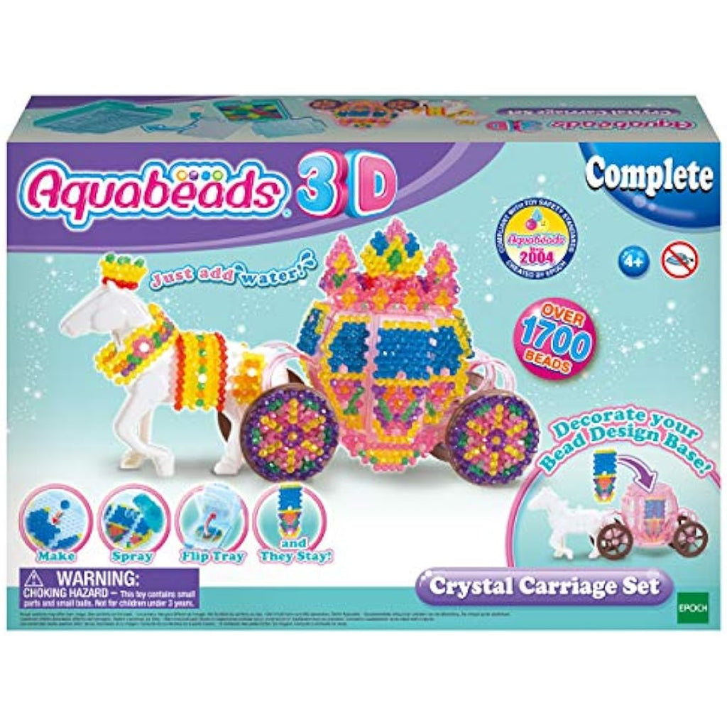 Aquabeads 3D Crystal Carriage Set – DIY Kids Art & Craft Bead Kit