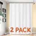 Barossa Design 2-Pack Fabric Shower Curtain Liner - White, 70 x 72