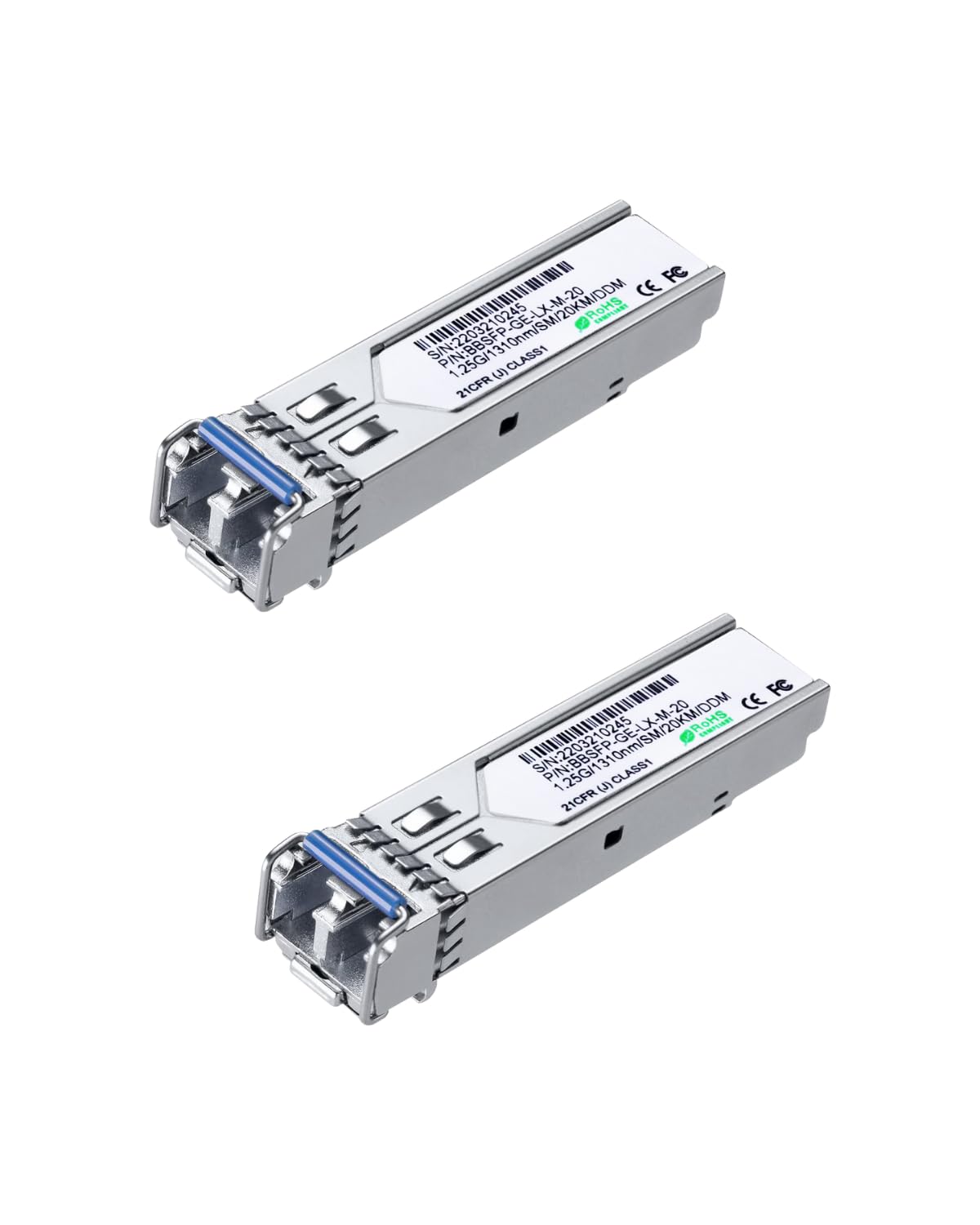 LINOVISION 1.25G SFP Module – 1000Base-LX 1310nm SMF Dual LC 20km