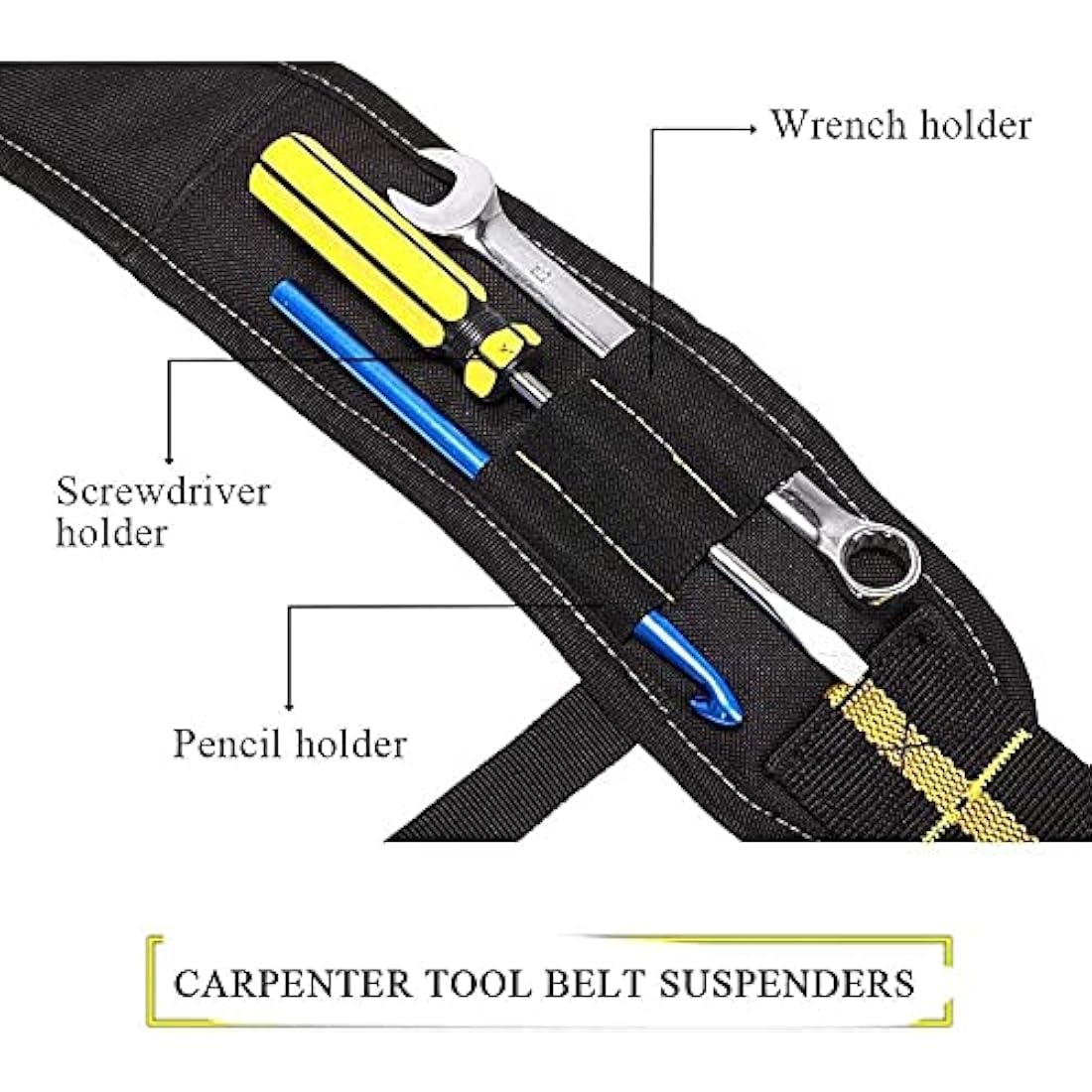 TUYU Heavy Duty Tool Belt Suspenders | Padded 1680D Nylon Work Rig