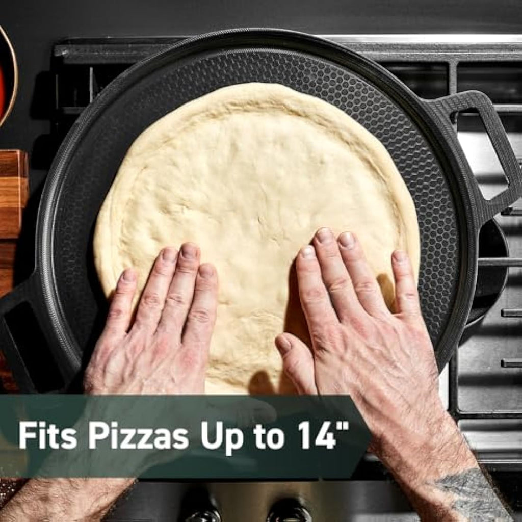 HexClad Hybrid Nonstick Pizza Steel – 14-Inch Stainless Steel & Ceramic