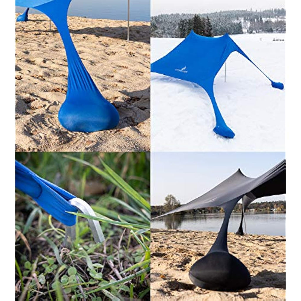 Lycra Beach Tent – Portable Sun Shade with Aluminium Poles